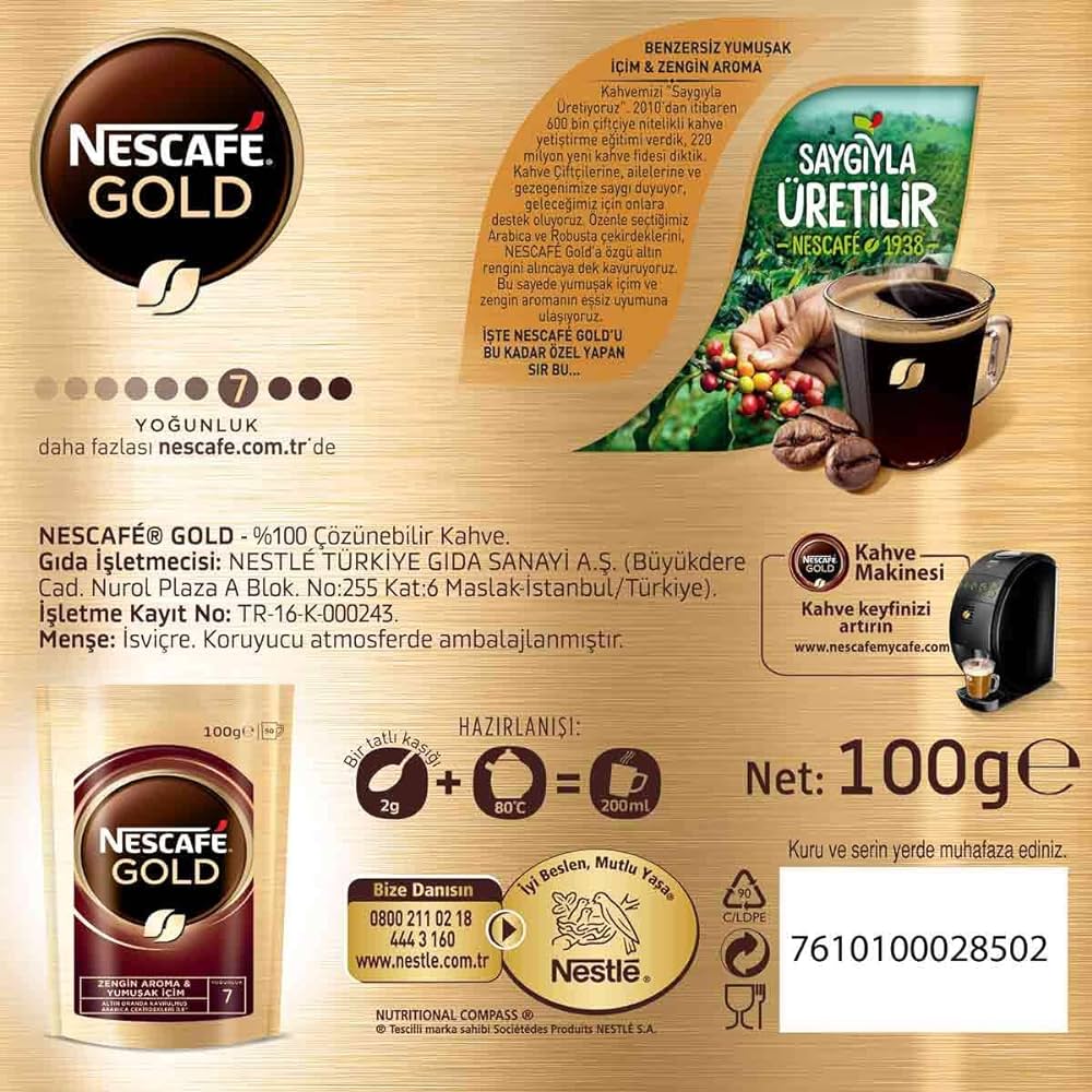 Nescafe Gold Instant Coffee 100g Economic Package