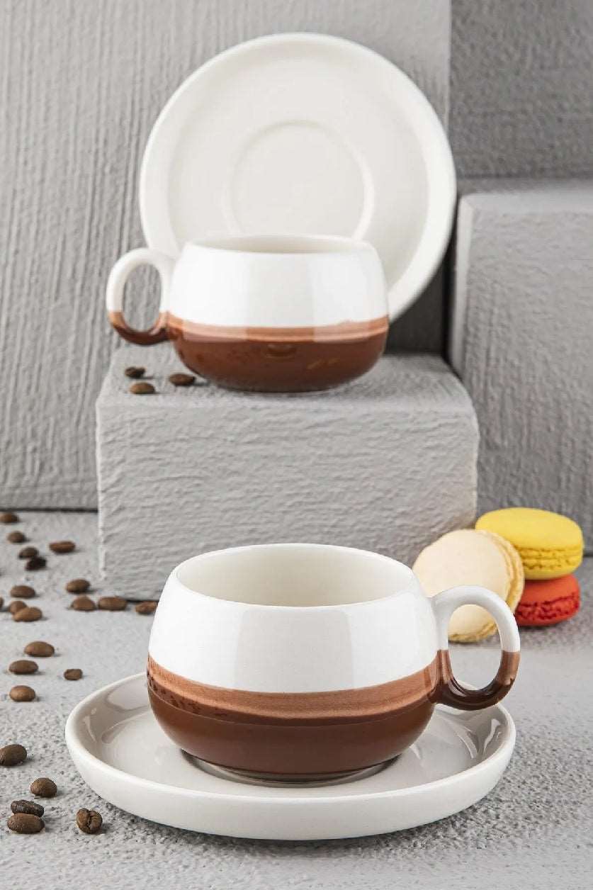 Doreline Double Color Handmade Turkish Cup SF Traders