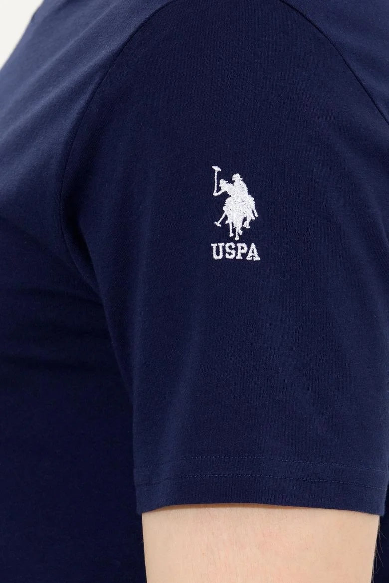 Men's Navy Blue Basic Crew Neck T-Shirt SF Traders