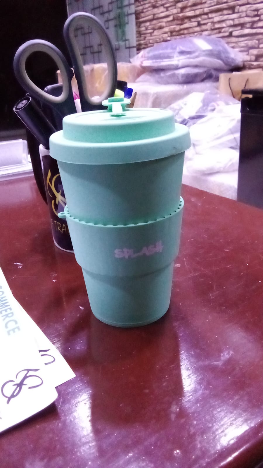 Splash 350 ml Travelling Mug Spout Cover Cup SF Traders