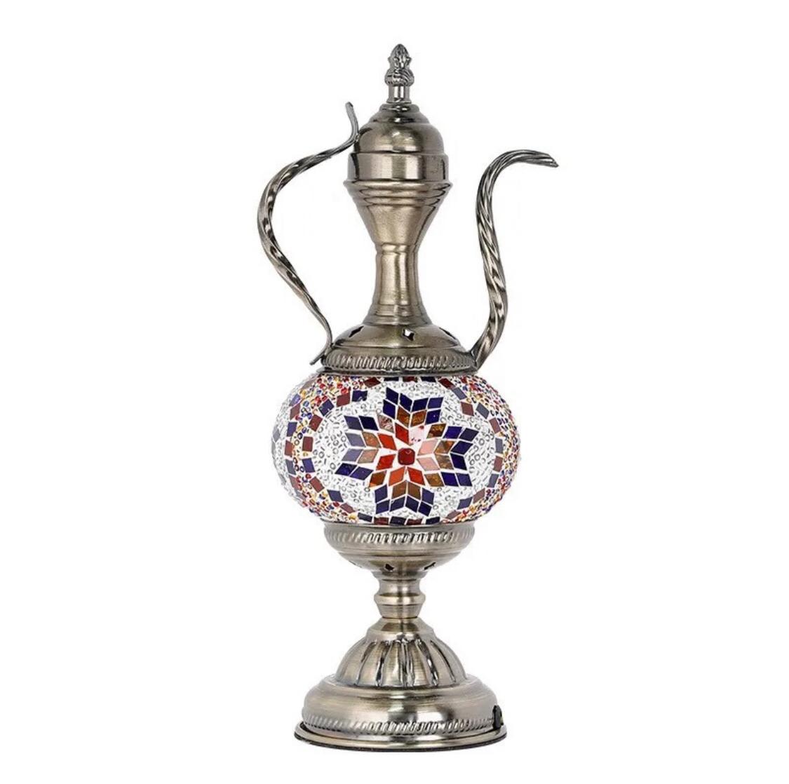 Turkish mosaic table Lamp vintage art deco Handcrafted SF Traders