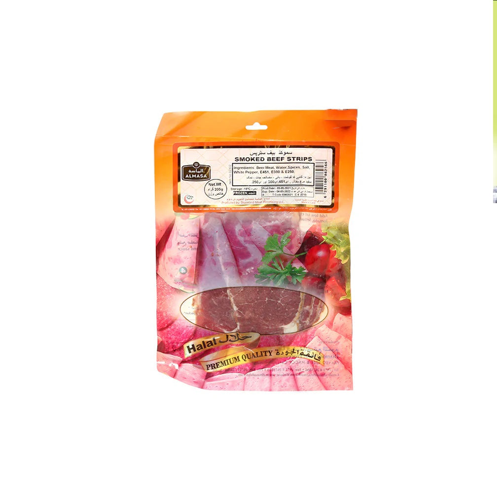 Almasa Smoked Beef Strips 200gm