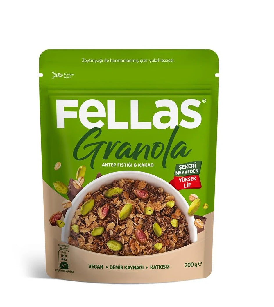 Fellas Granola Pistachio & Cocoa 200gm