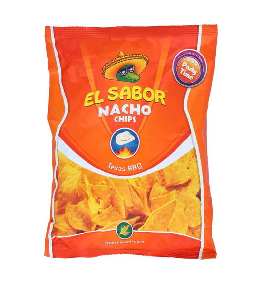 El Sabor Nacho Bbq Chips 225Gm
