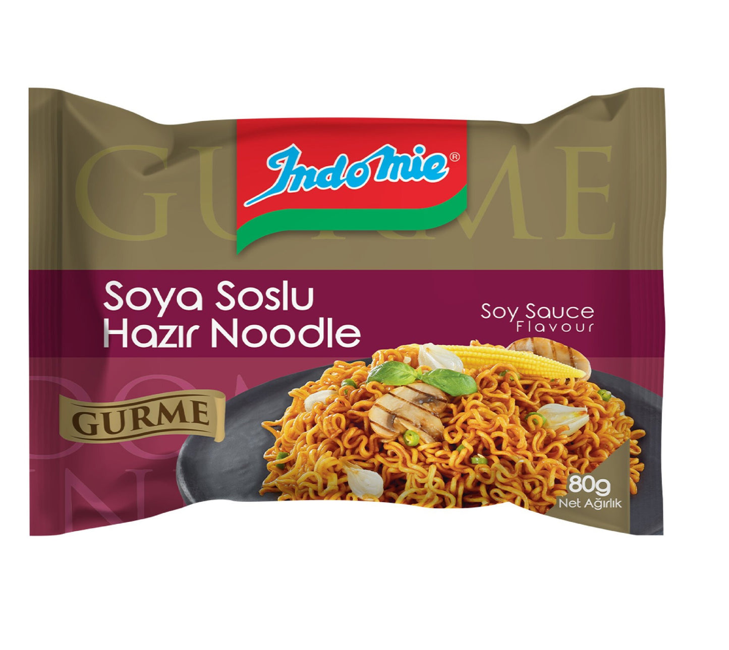 Indomie Gourmet Instant Noodles with Soy Sauce 80Gm