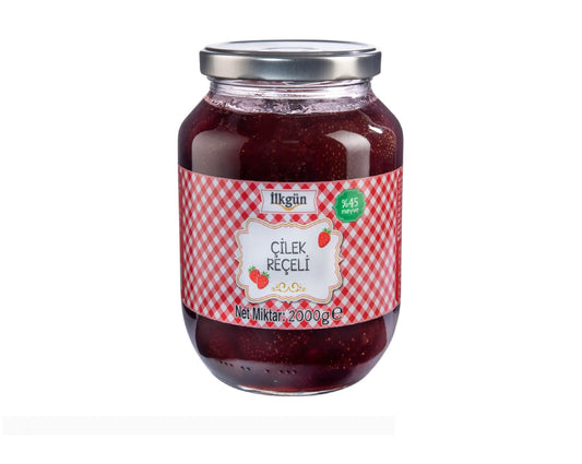 Ilkgun Strawberry Jam 380Gm 45% Fruits Turkiye