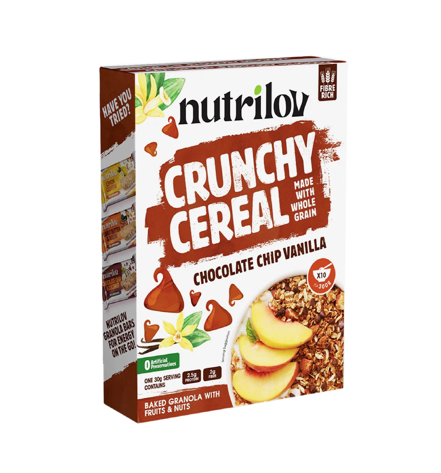 Nutri Lov Crunchy Cereal Chocolate Chip Vanilla 300Gm