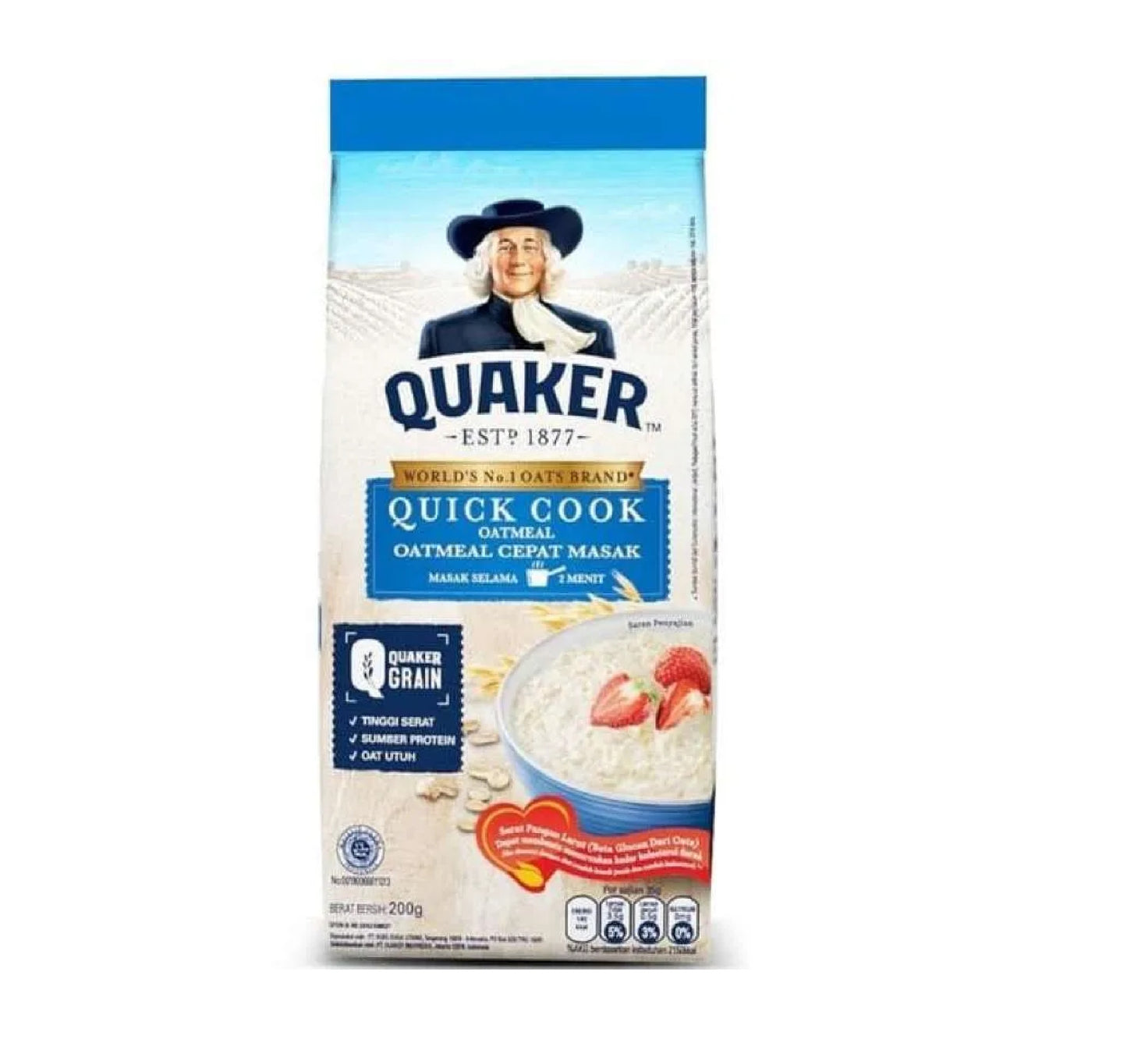Quaker Quick Cook Oat Meal 200Gm