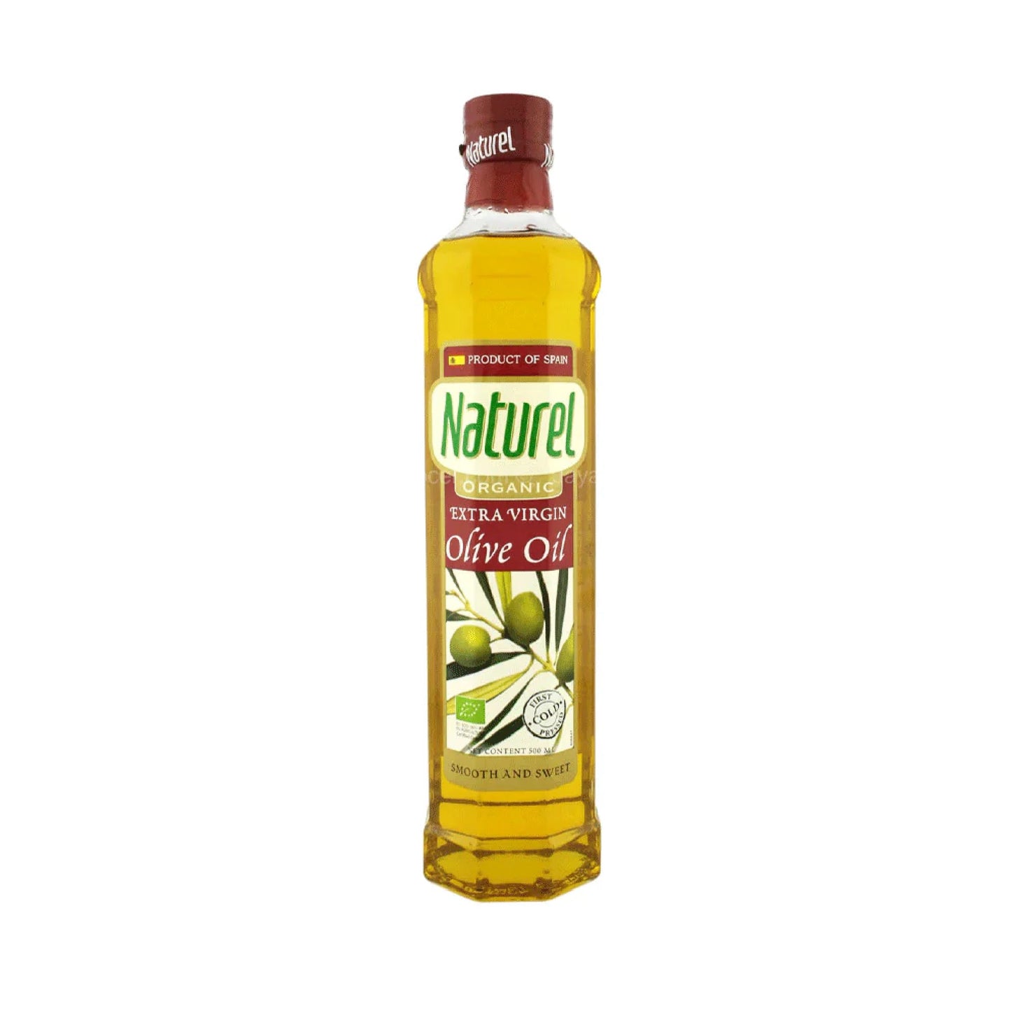 Nature's Bar Organic Extra Virgin Olive Oil Bottle 500ml