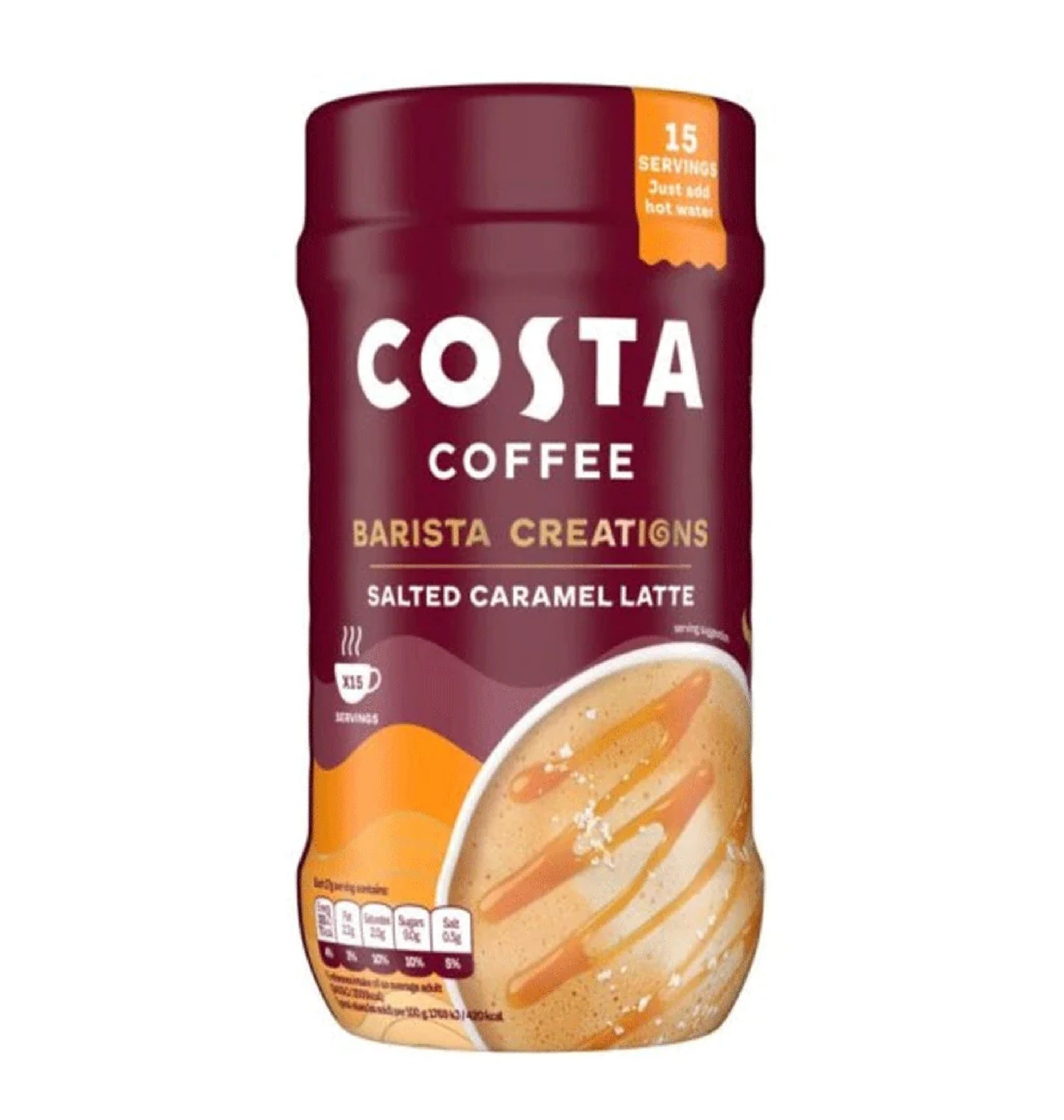 Costa Coffee Barista Creations Salted Caramel Latte 255 Gm