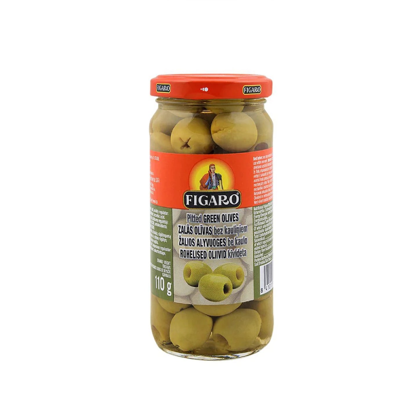 Figaro Olives Green Pitted 240gm