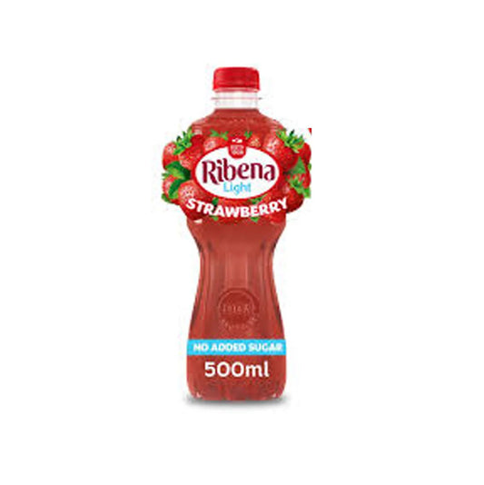 Ribena Strawberry Light No Added Sugar Drink 500ml