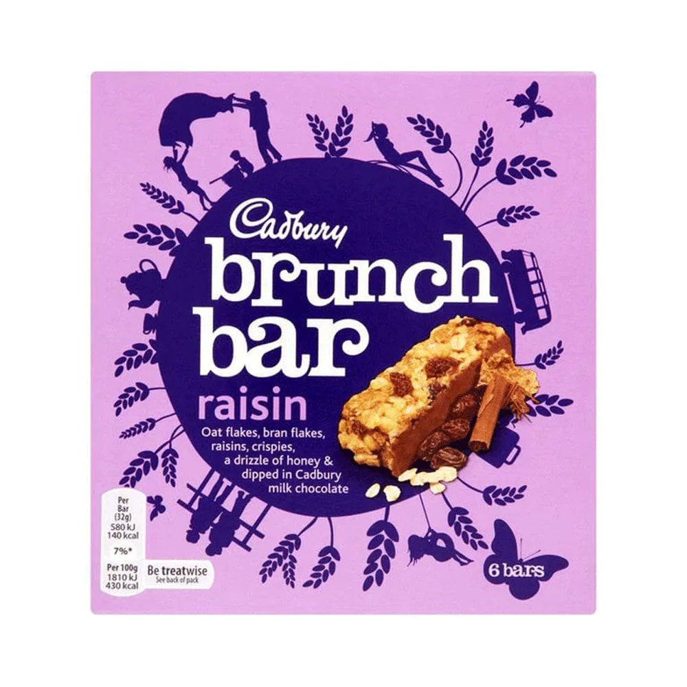 Cadbury Brunch Raisin Milk Chocolate Bar 140g