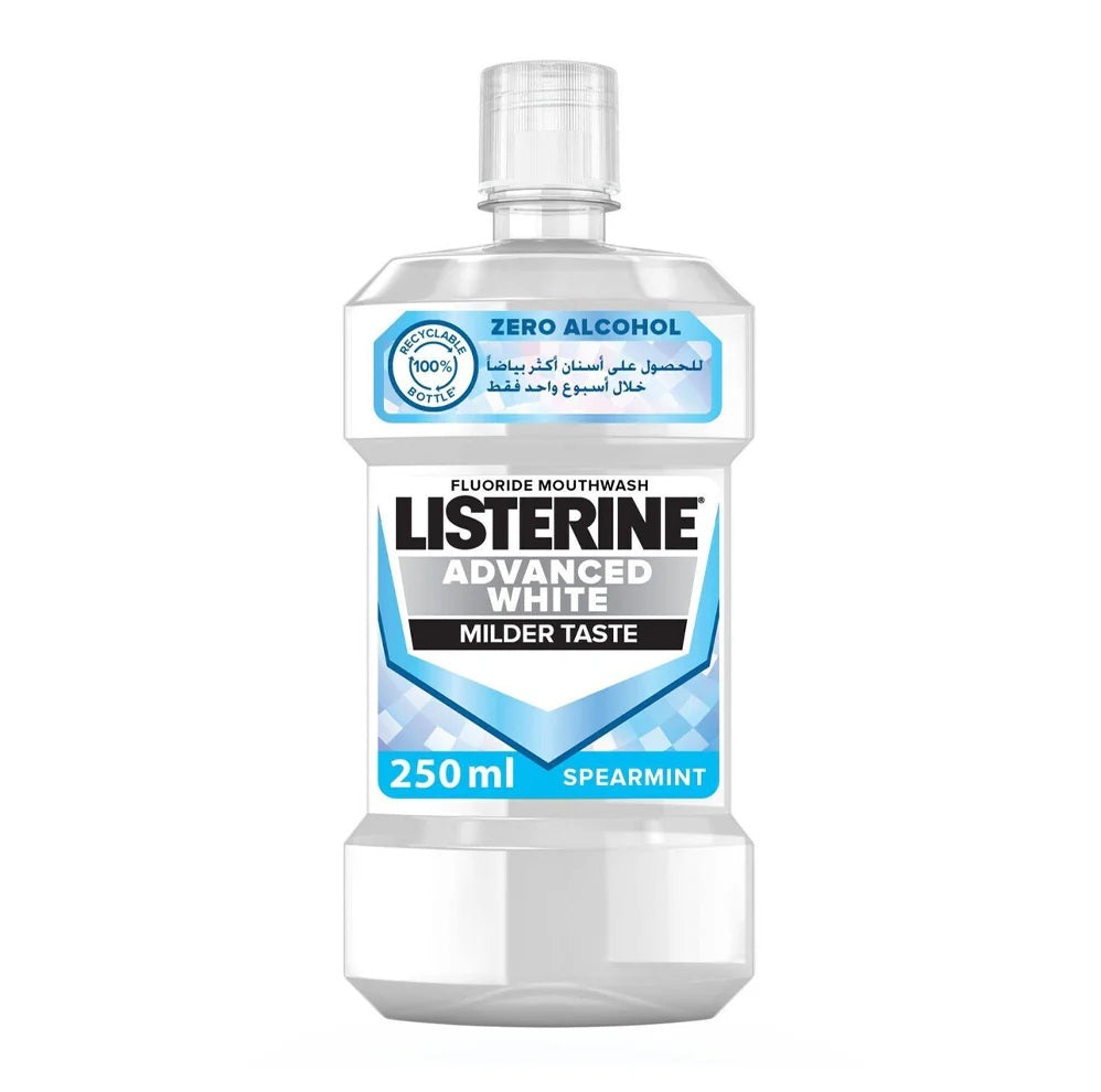 Listerine Advanced White Spearmint Mouth Wash 250ml