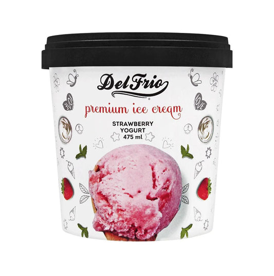Del Frio Strawberry Yogurt Ice Cream Tub 475ml