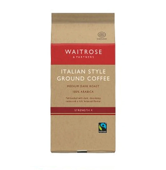 Waitrose Italian Style Ground Coffee 227g