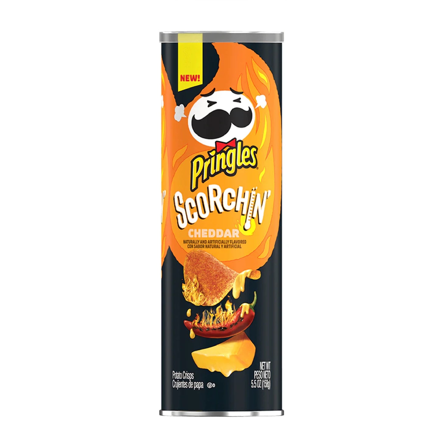 Pringles Scorchin Hot Cheddar 158gm