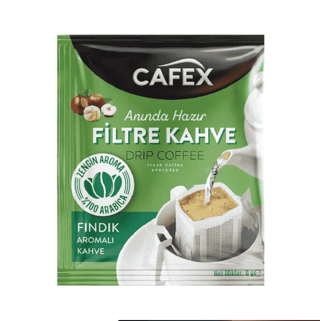 Cafex Hazelnut Flavored Filter Coffee 8 Gm