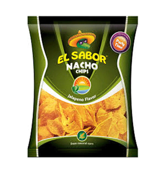 El Sabor Nacho Chips Jalapeno 225Gm