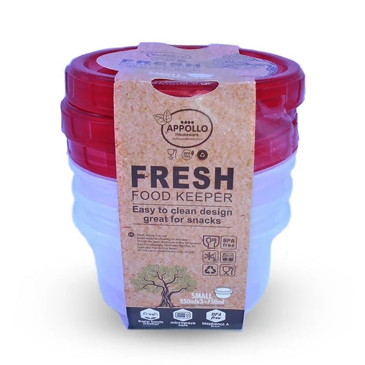Apollo Fresh Food Container 3 Pcs Set Small 250ML