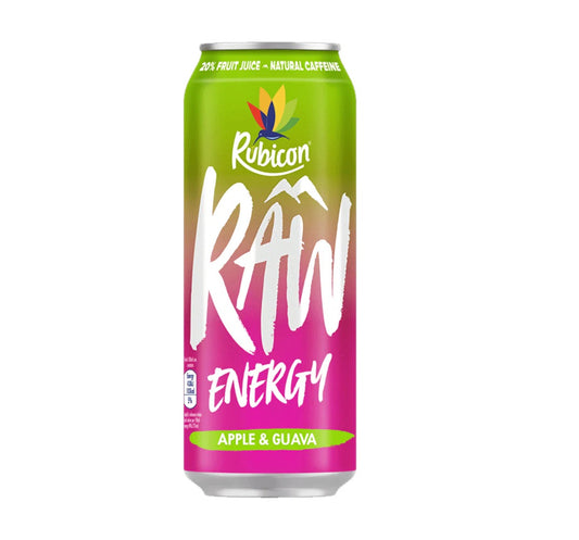 Rubicon Raw Energy Apple & Guava Can 500ml