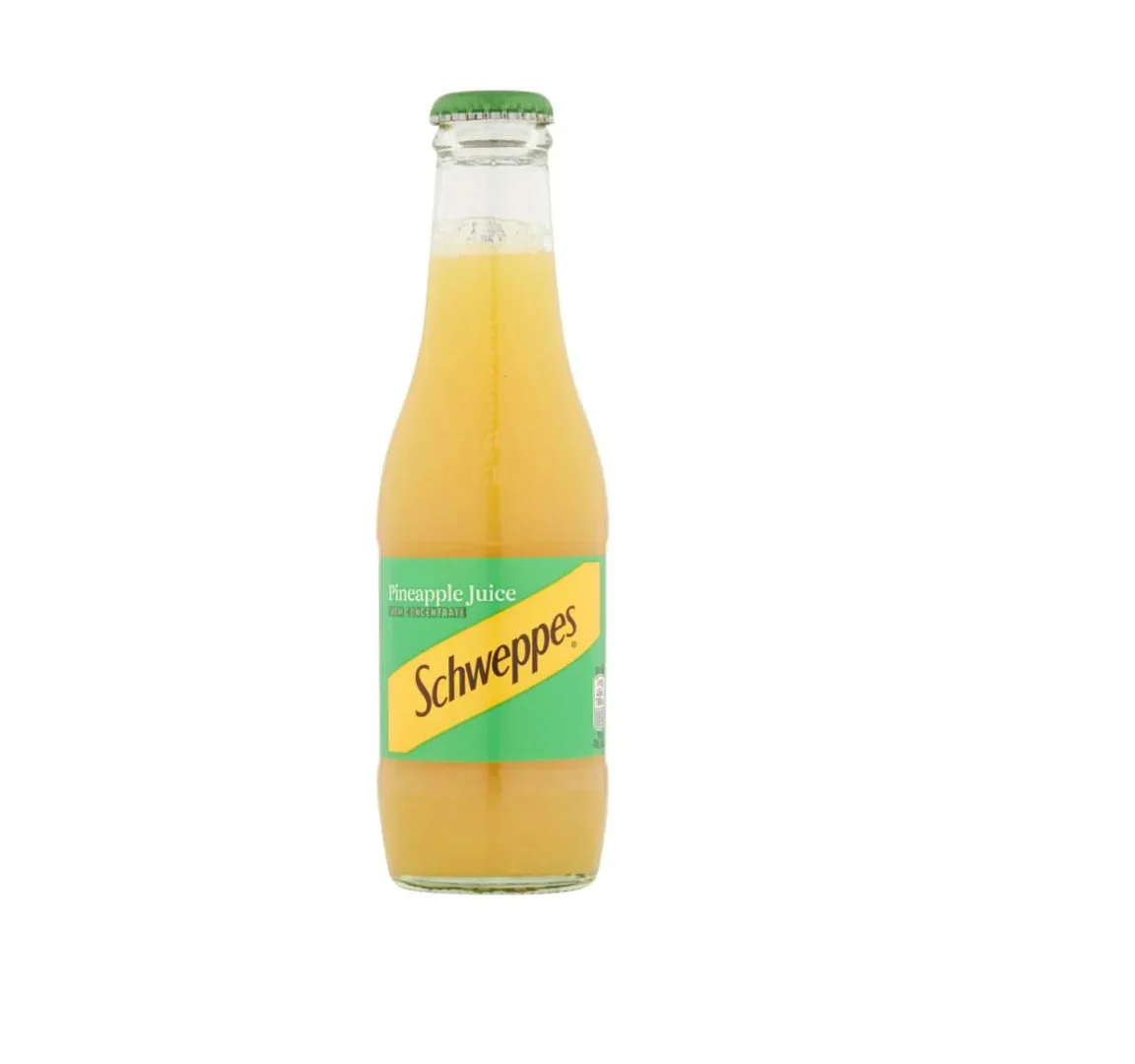 Schweppes Pineapple Juice Glass Bottle 200ml