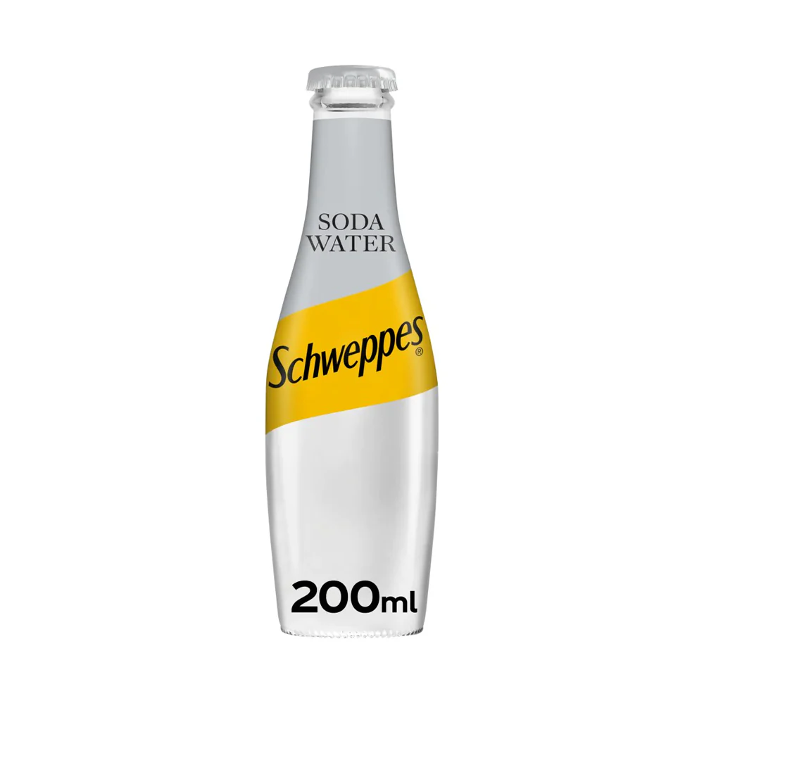 Schweppes Soda Water Glass Bottle 200ml