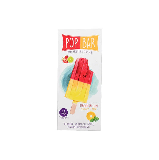 Pop Bar Strawberry Lime Pineapple Mint Ice Cream 80gm
