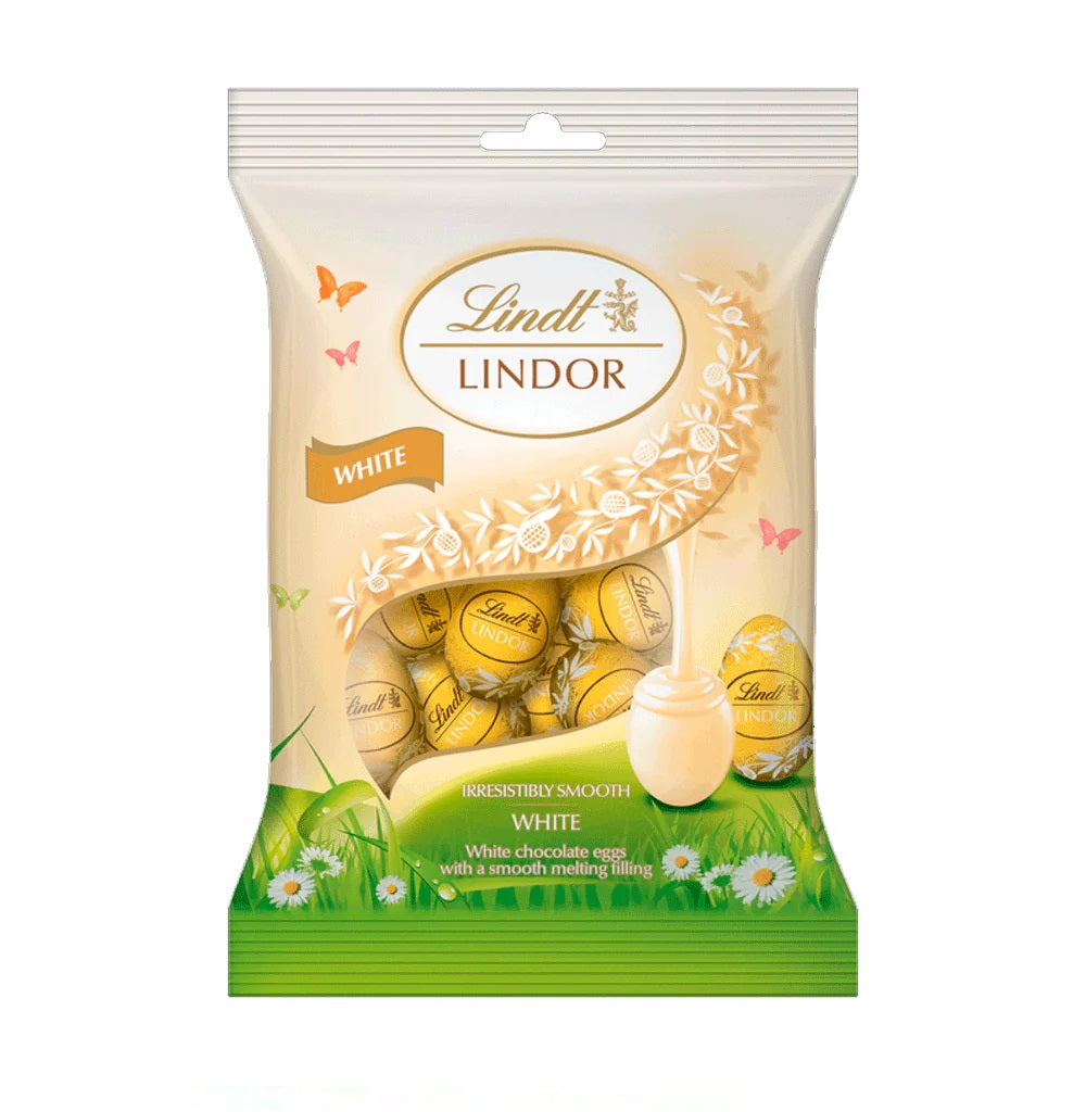 Lindt Lindor White Chocolate Eggs 80gm