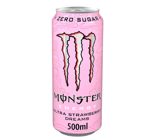 Monster Energy Ultra Strawberry Dreams Zero Sugar Can 500ml