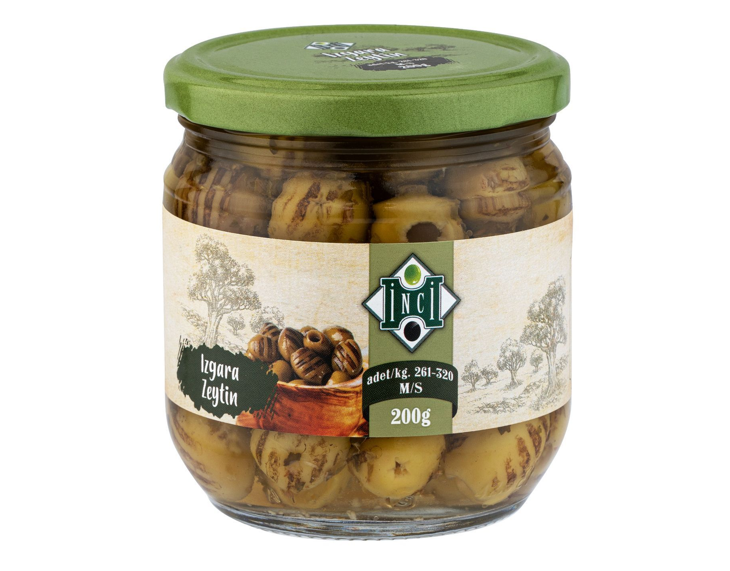 Inci Grilled Green Olives 200 gm