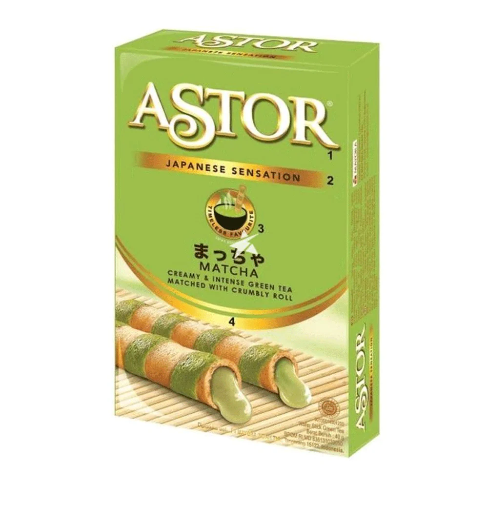Astor Matcha Creamy & Intense Green Tea Roll 40gm