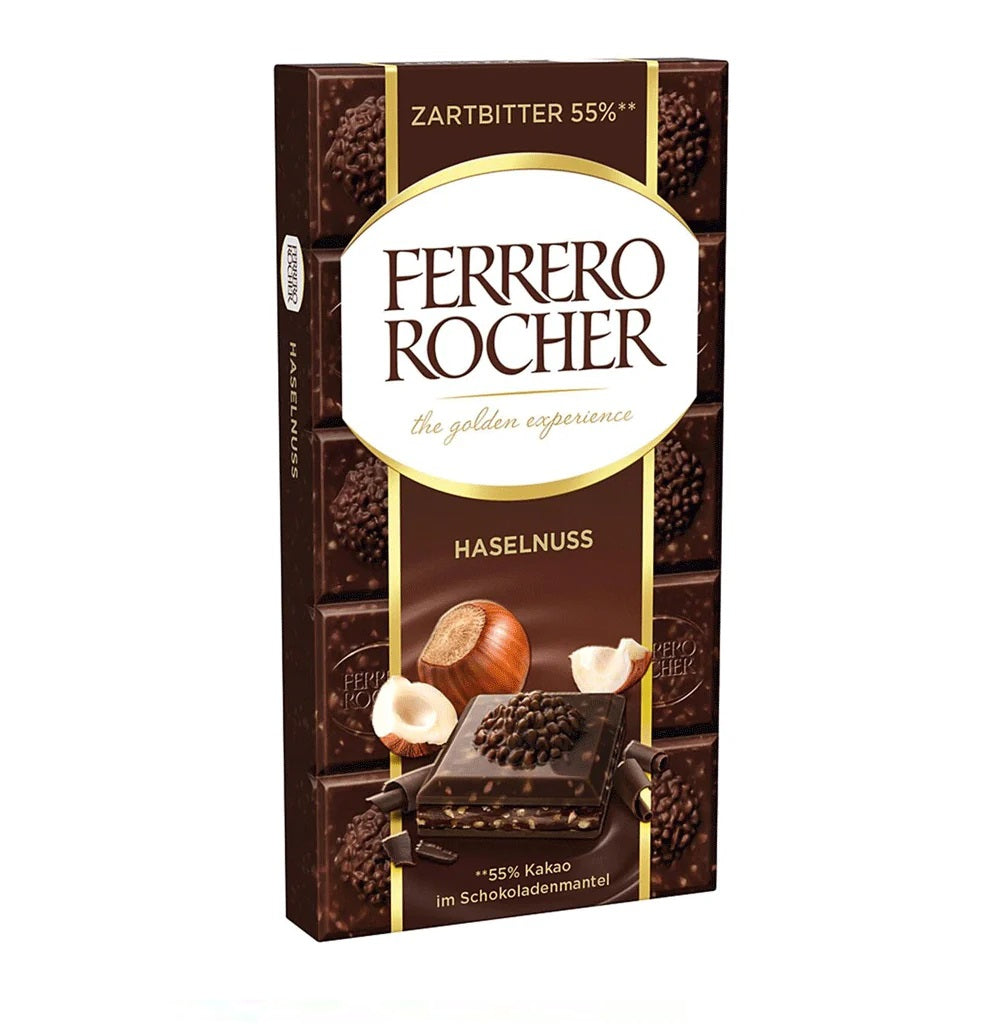 Ferrero Rocher Hazelnut Chocolate Bar 90gm