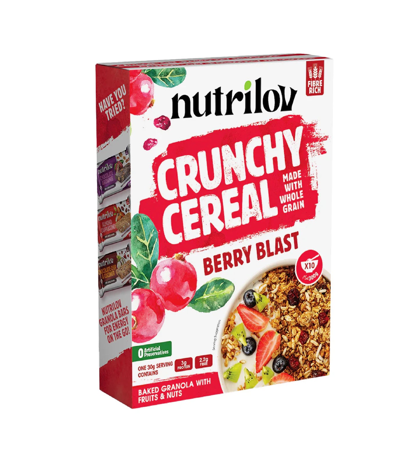 Nutri Lov Crunchy Cereal Berry Blast 300Gm