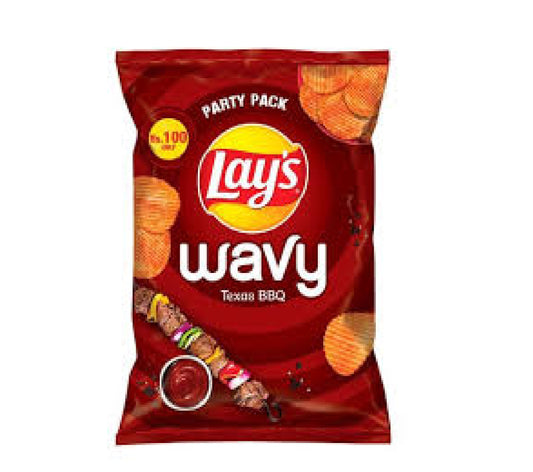 Lays Wavy Texas BBQ Rs 100