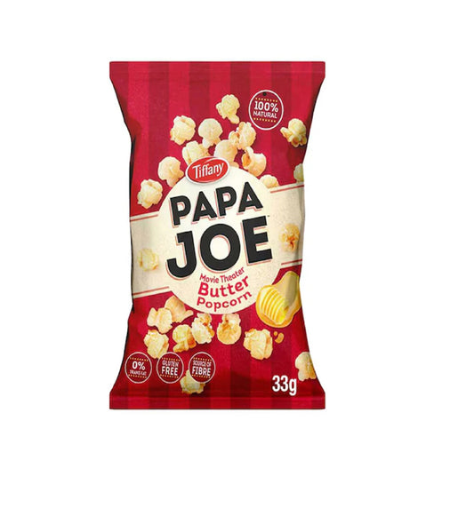 Tiffany Papa Joe Movie Theater Butter Popcorn 33Gm