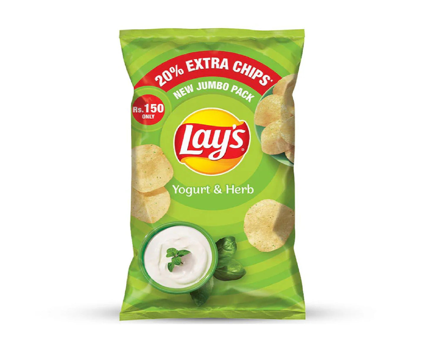Lays Yogurt & Herb Chips 120Gm