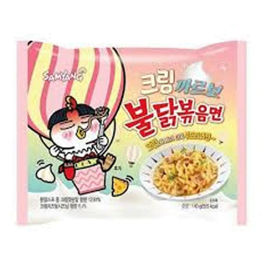 Samyang Cream Carbonara Buldak Hot Chicken Flavor Ramen Noodle 130Gm
