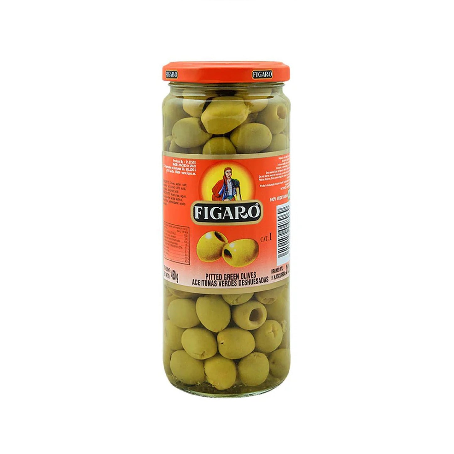 Figaro Pitted Green Olives 340gm