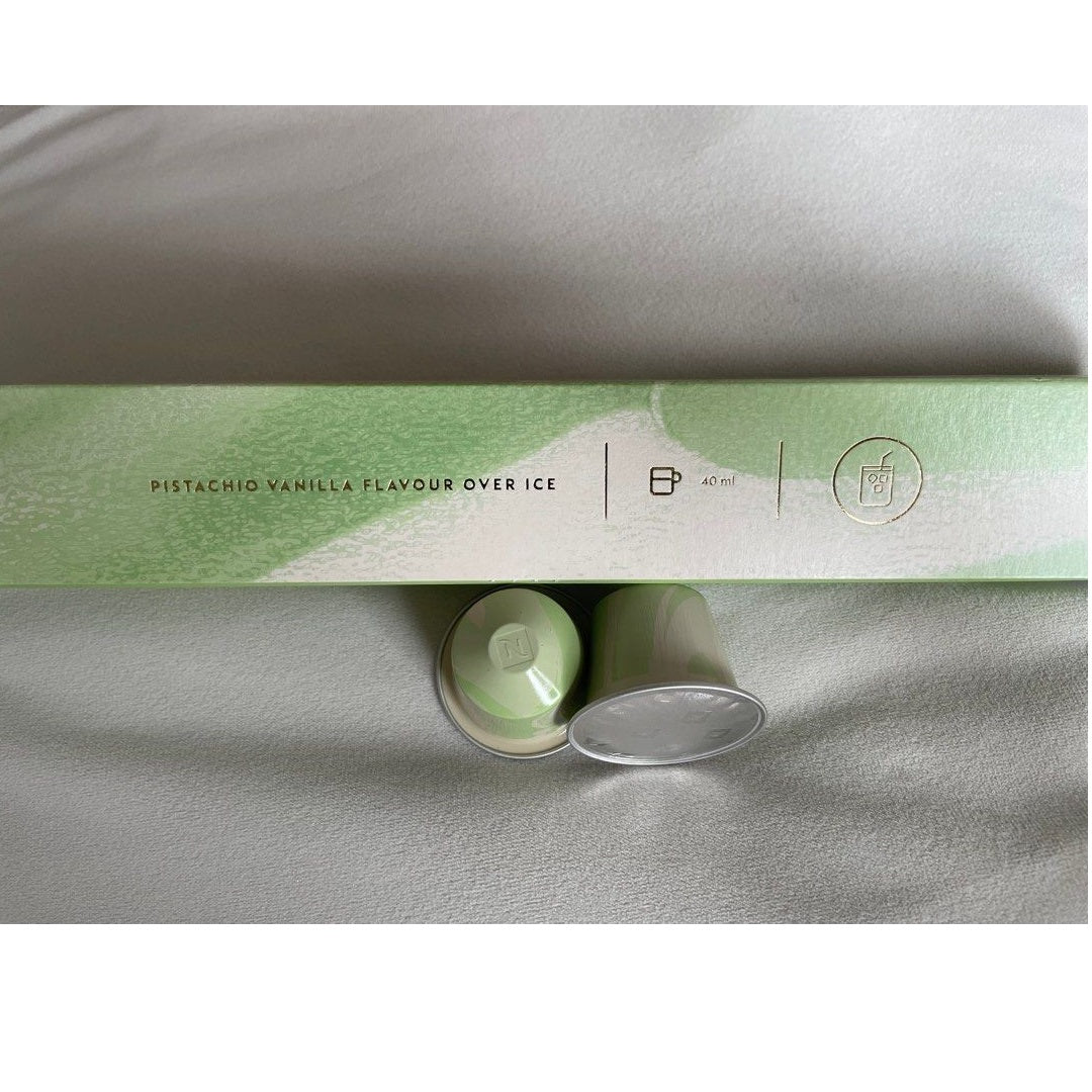 Nespresso pistachio vanilla over ice limited edition