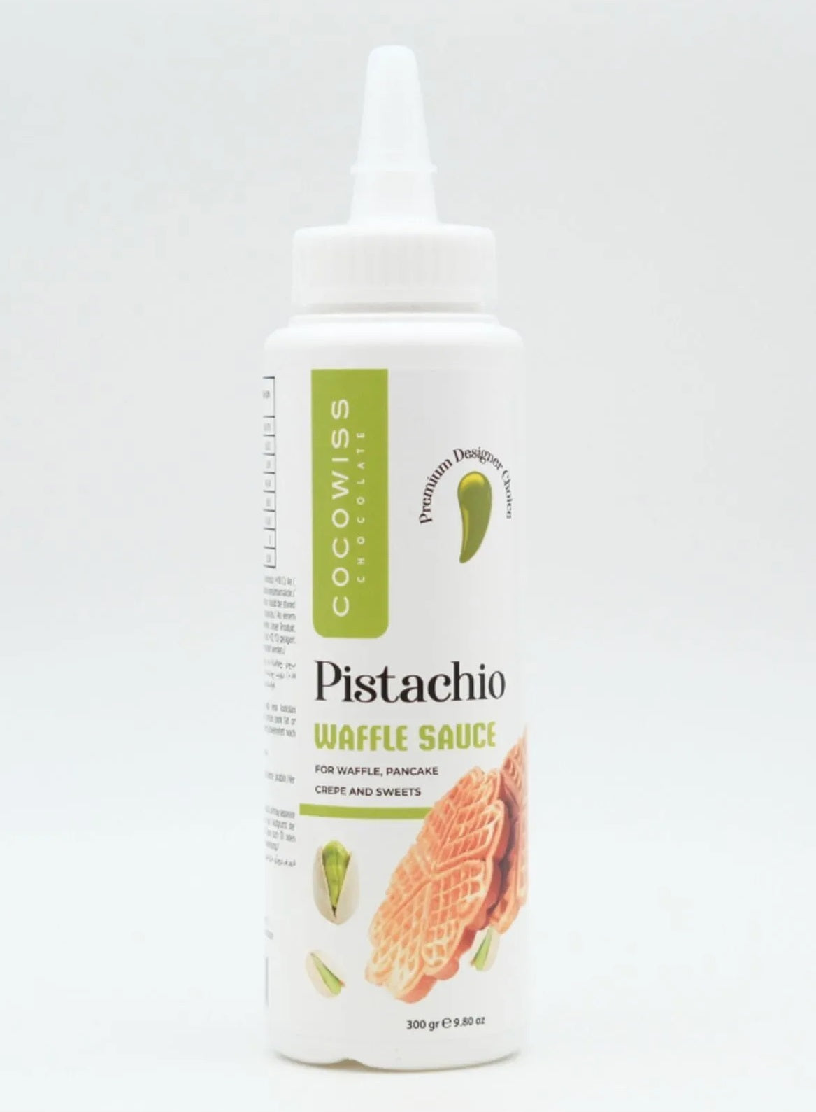 COCOWISS CHOCOLATE Pistachio Waffle & Crepe & Pancake Chocolate Sauce 300gm