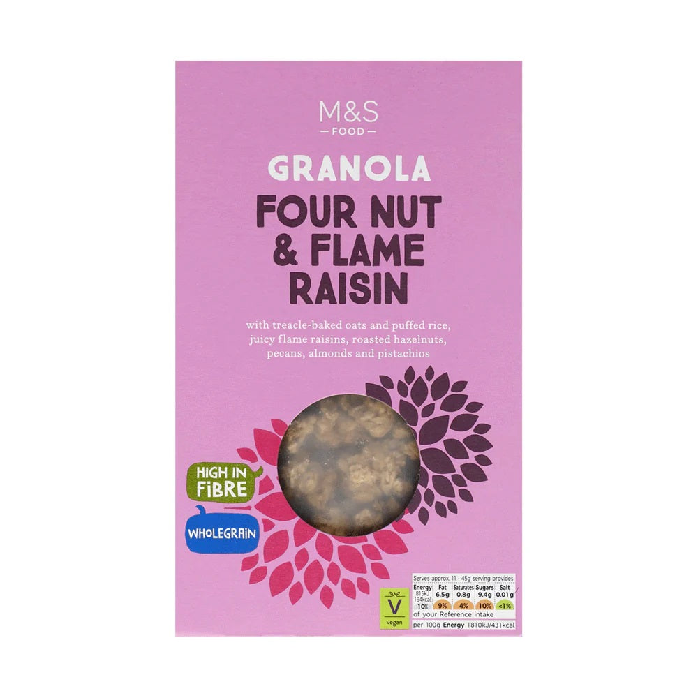 M&S Four Nut & Flame Raisin Granola 500gm