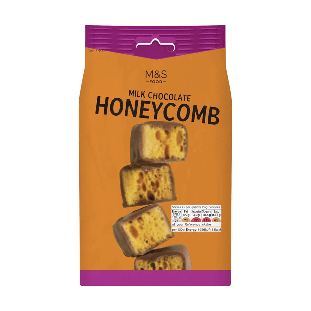 M&S Milk Chocolate Honey Comb 120gm