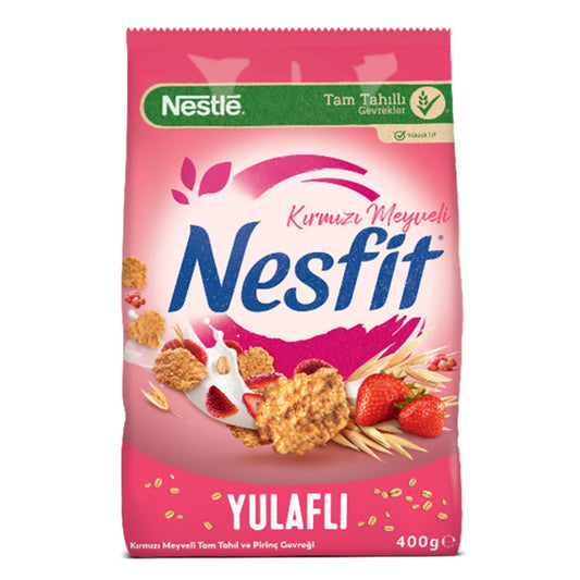 Nesfit Red Fruits Whole Grain and Rice Flakes 400g