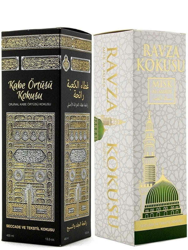 Naturals Musk Al Amber Kaaba Cover And Medina Ravza Fragrance Spray 400 ml SF Traders
