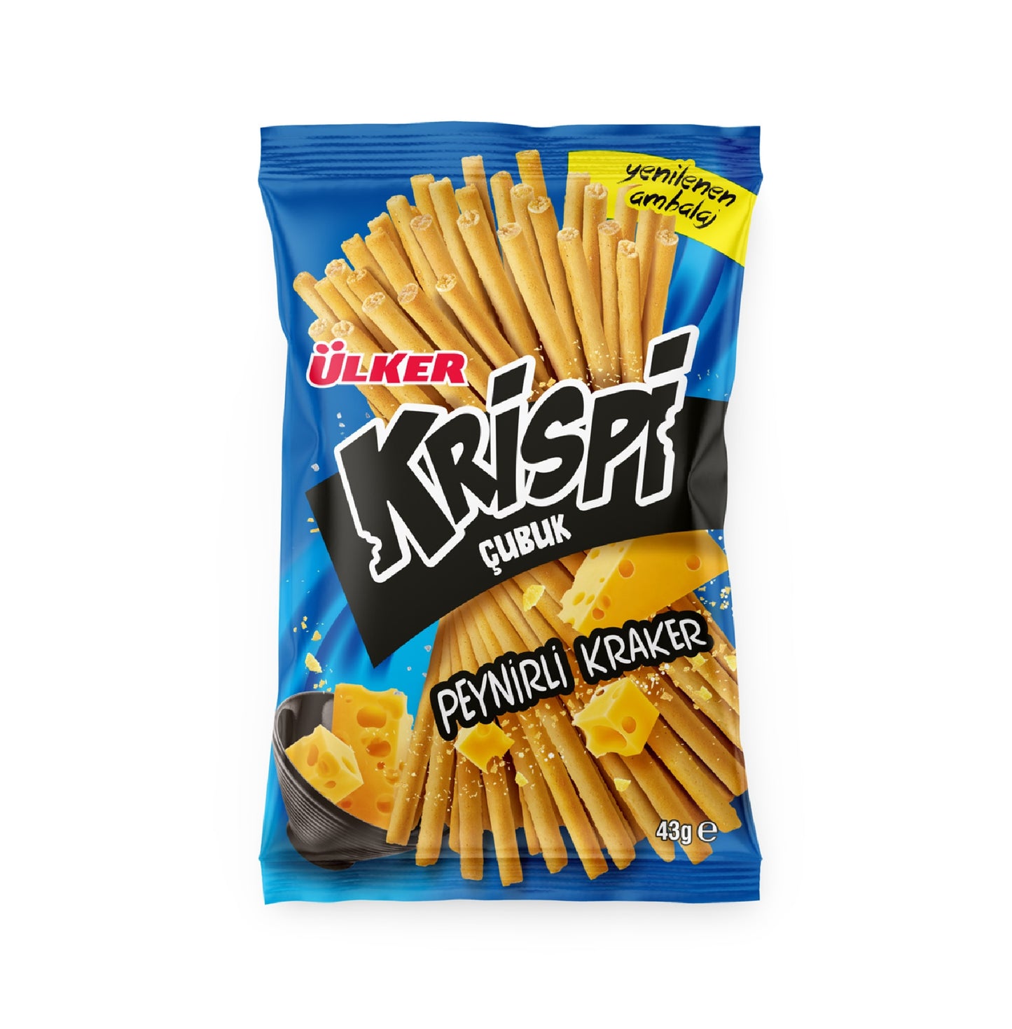 Ulker Krispi Cheese Flavored Cracker Sticks 43 Gm