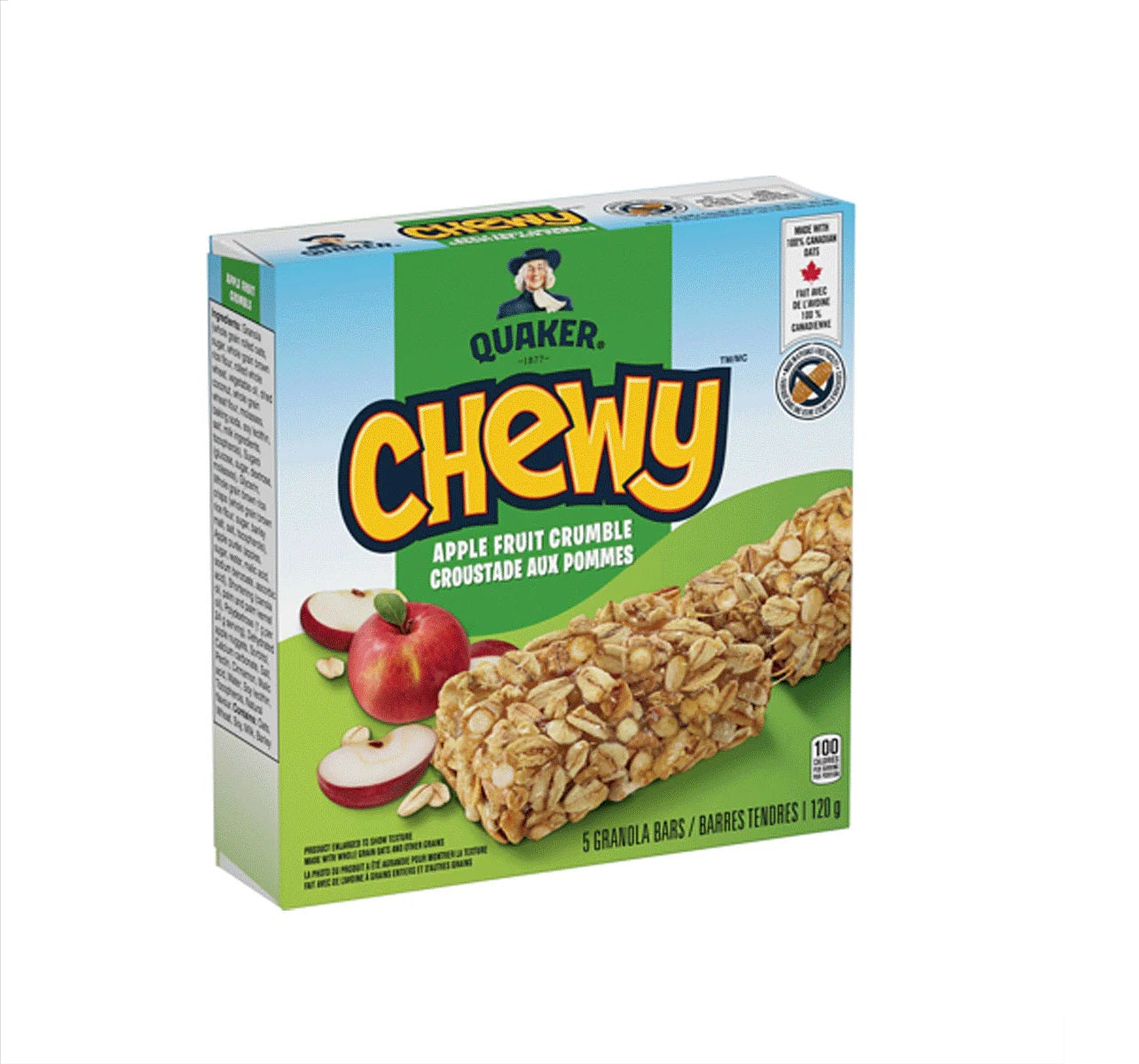 Quaker Chewy Apple Fruit Crumble Granola Bars 120Gm