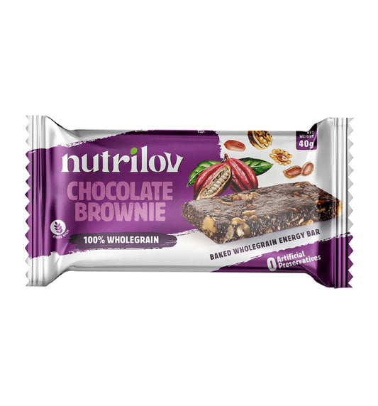Nutrilov Chocolate Brownie Granola Bar 40Gm
