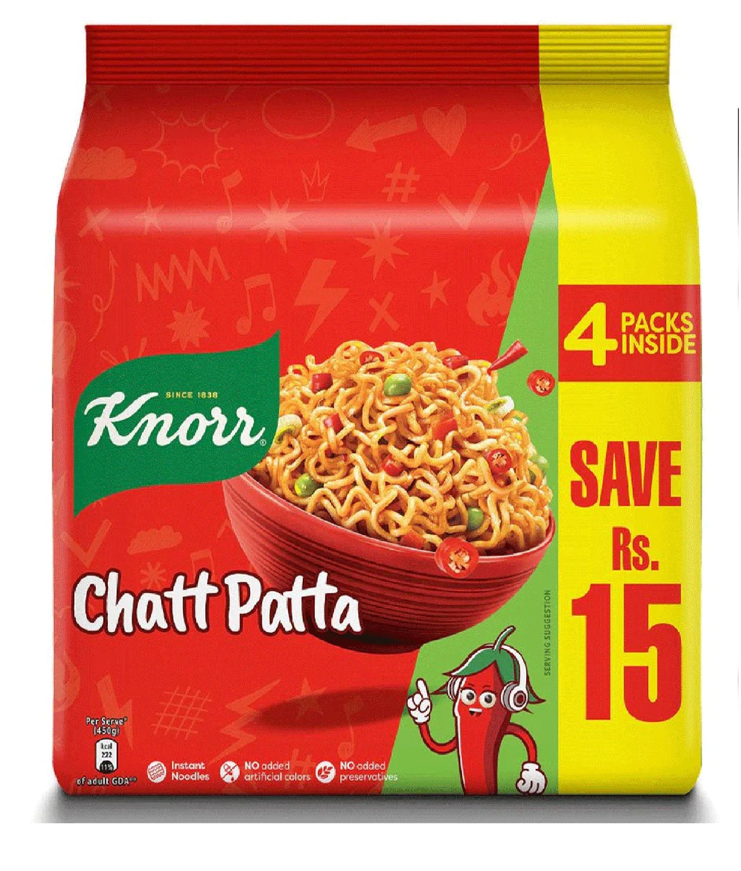 Knorr Family Pack Chatt Patta Noodle 200Gm