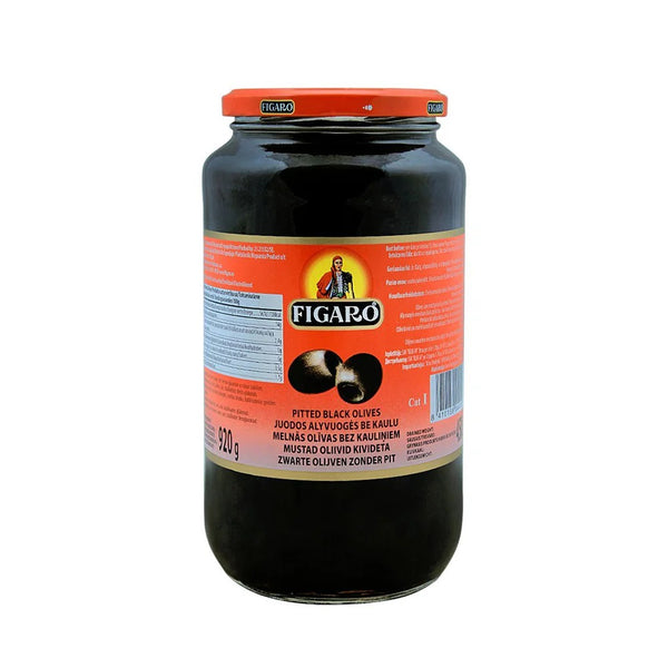 Figaro Olives Black Pitted 920g
